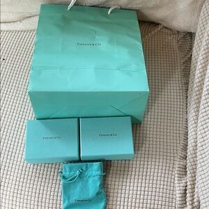 Tiffany & Co. Blue Bag, Boxes and Pouch Set